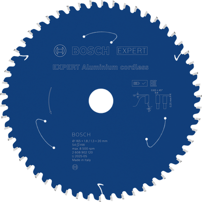 Bosch EXPERT alumiiniumist akuga ringsae tera, 54 hammast.